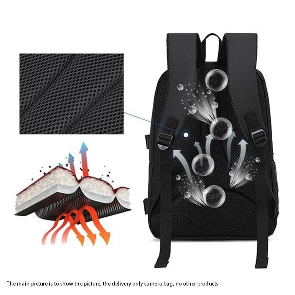 Mochila multifuncional para cámara, impermeable, para senderismo, viajes, color naranja