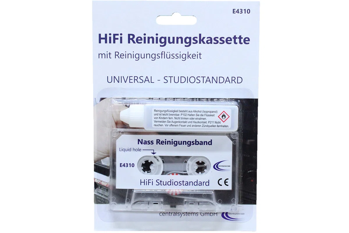 Cartucho de limpieza de audio HiFi MC + líquido de limpieza para grabadora de casete