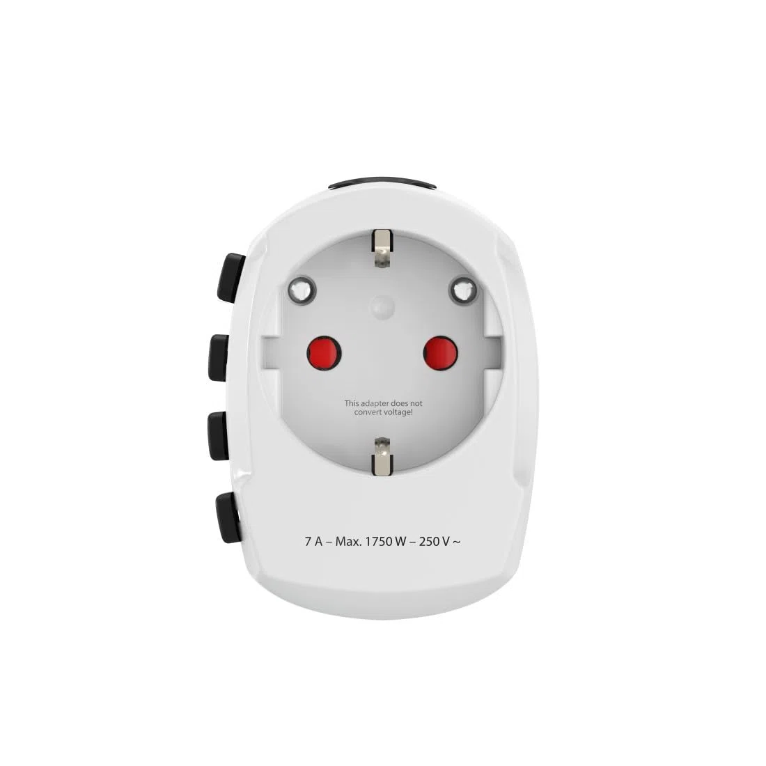 Hama | Adaptdor de Viaje (Adaptador Universal de Viaje, Compatible con más de 150 países, 2 y 3 Pines con Toma de Tierra) Blanco