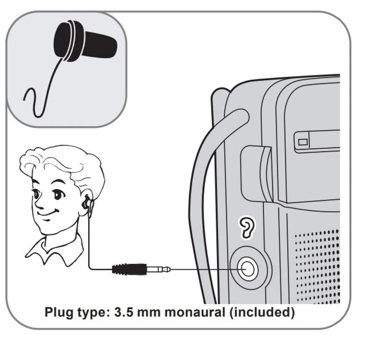 Pasa el Ratón por Encima de la Imagen para ampliarla Panasonic RF-P50D Portátil Digital Plata - Radio (Portátil, Digital, Am,FM, 87-108 MHz, 520-1730 Khz, 0,15 W)