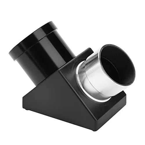Adaptador Diagonal de 90 Grados, Espejo de 1.25 Pulgadas Prisma de Imagen Invertida para Telescopio con Gran ángulo