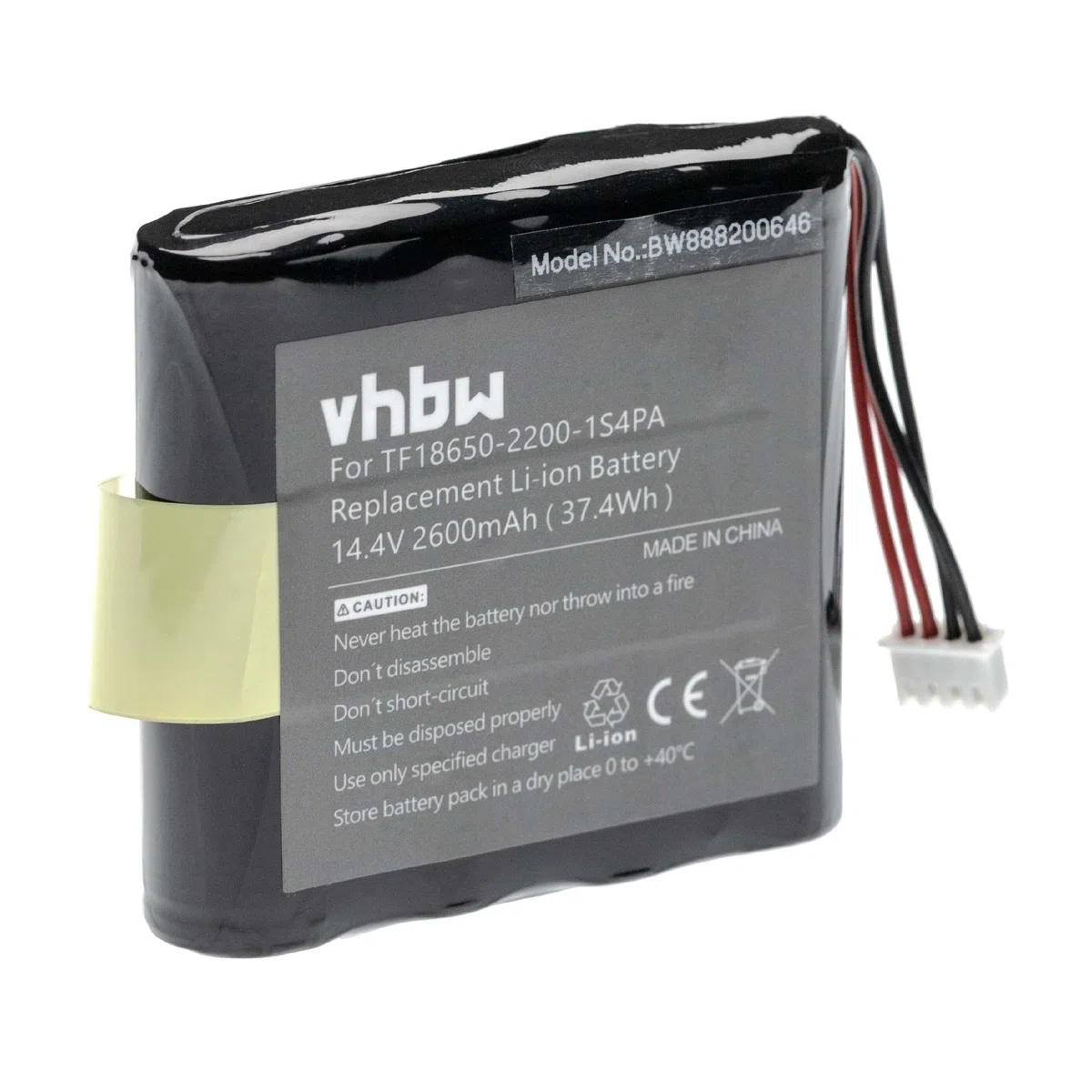 vhbw Batería Compatible con Marshall Kilburn Altavoces, Cajas acústicas (2600 mAh, 14,4 V, Li-Ion)