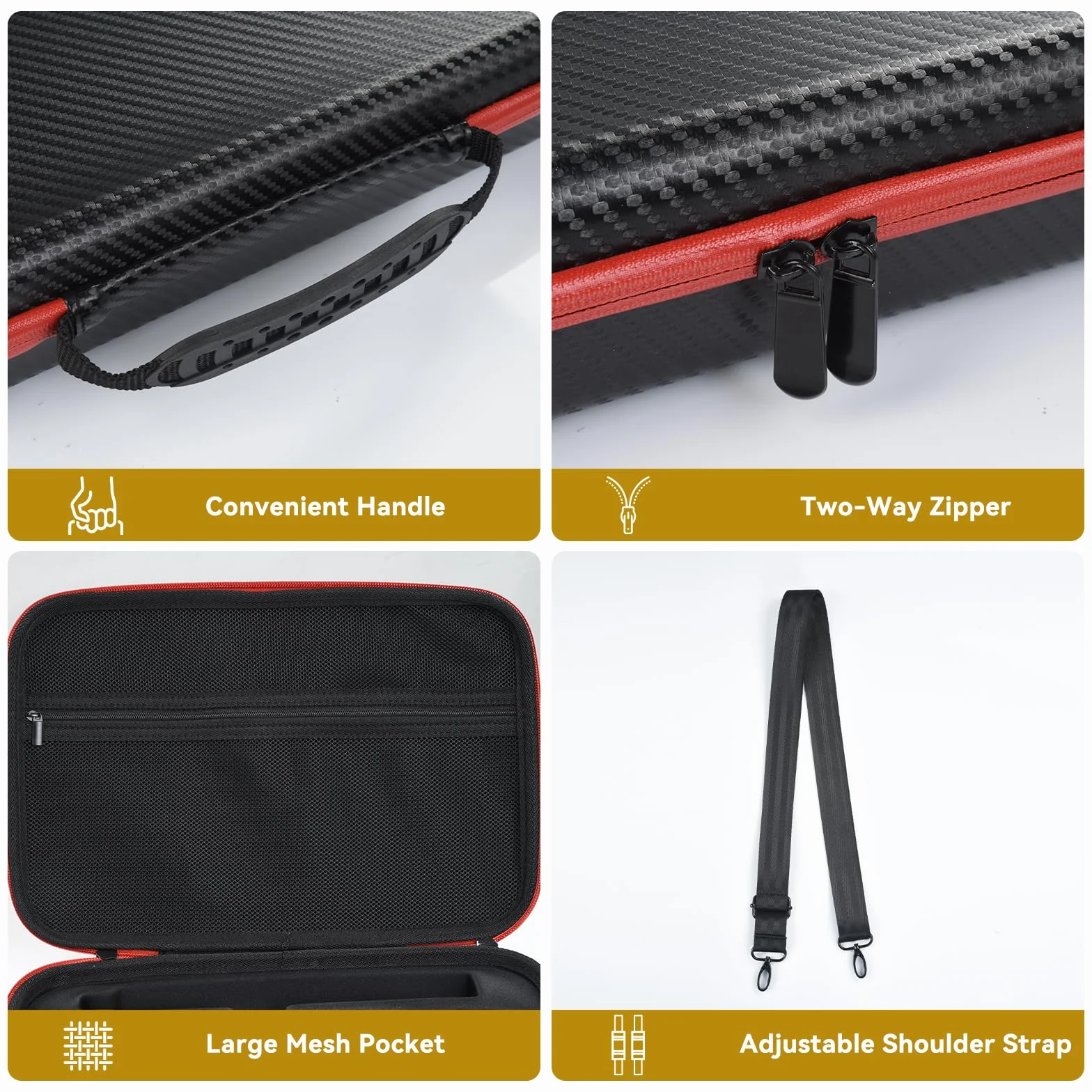 UTEBIT Funda de Transporte para Insta360 X5 Cámara de Acción, Bolsa de Impermeable Portátil con Correa para el Hombro, Accesorios para Insta360 X5