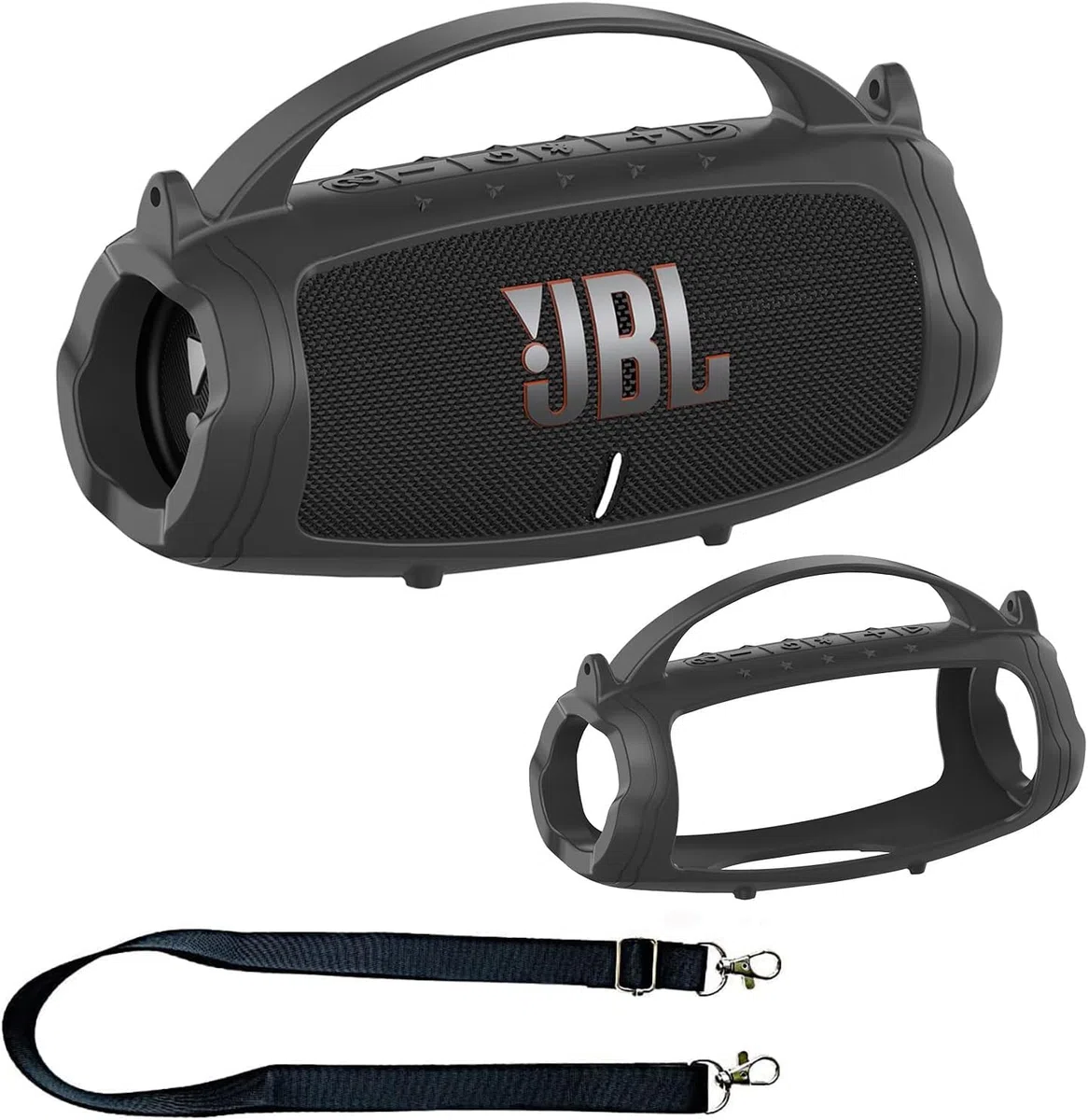 Funda de silicona y funda de transporte para altavoces Bluetooth JBL Charge 4 / Charge 5 portátiles, carcasa de accesorios para altavoces Bluetooth JBL Charge 5 / Charge 4