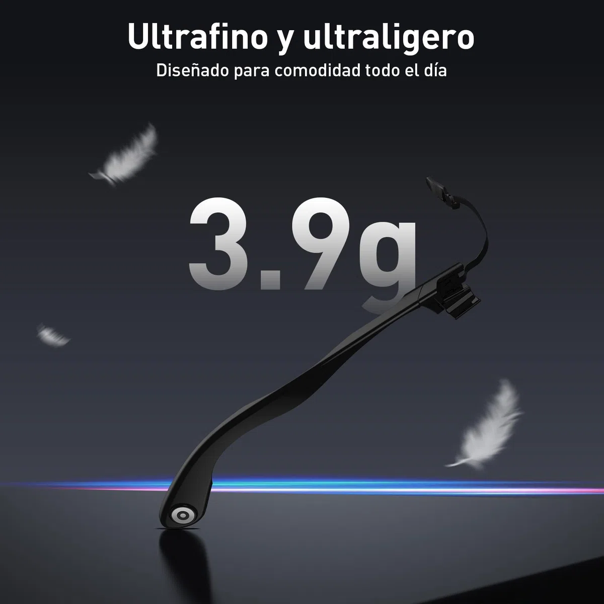 PRISMXR Carina C2 Batería portátil para Gafas RayBan Meta, magnética Ultraligera, Cargador portátil con autonomía extendida de 14 a 19 Horas (para Wayfarer Large)