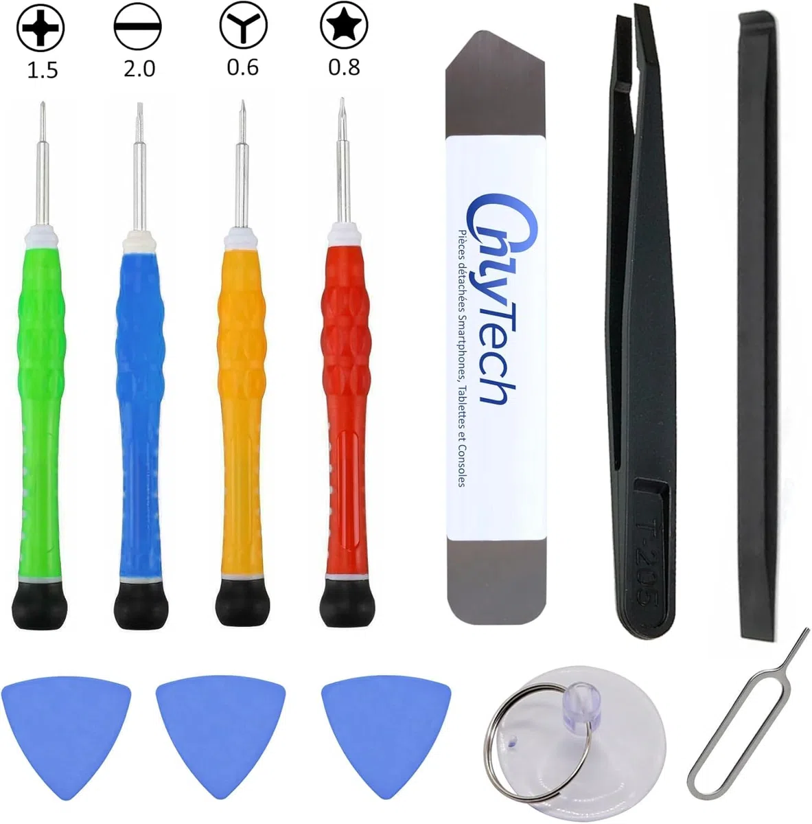 Batería de repuesto para iPhone 15 Pro Max (4441 mAh, calidad idéntica, kit de 12 herramientas profesionales y adhesivo de pantalla incluido