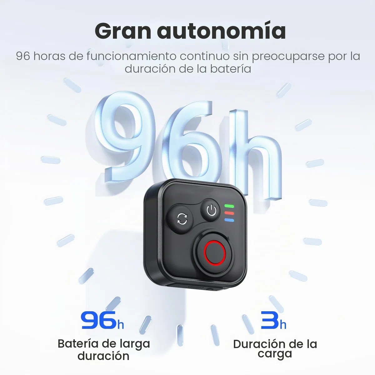 Mando a distancia inteligente Blue-tooth para Insta360 X5/X4/X3/Go 3S/ACE pro 2/ACE Pro/ONE X2, control remoto de acción inalámbrico de rango de 50 m con correa de muñeca para vlogging, 96 horas de