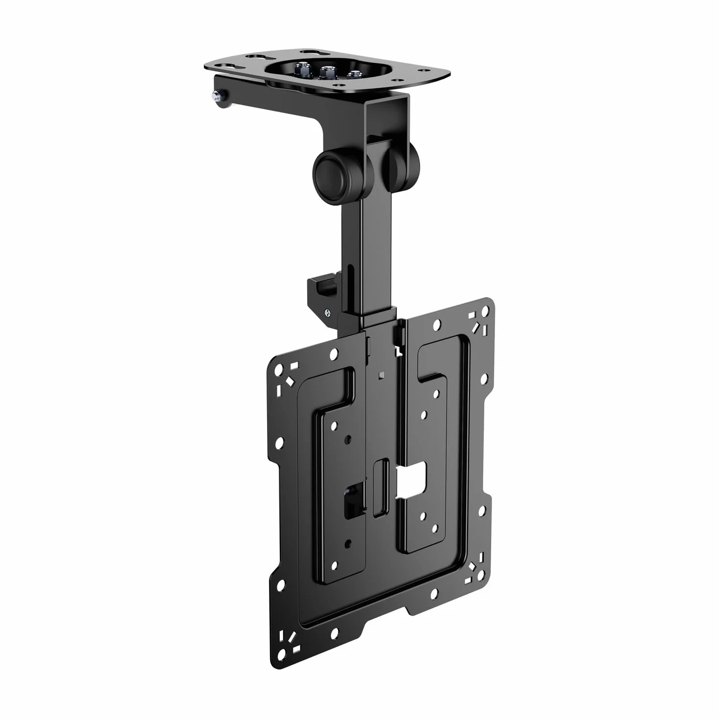 AISENS - CT43S-187 - Soporte de Techo Giratorio, Plegable para Monitor/TV 20Kg de 19-43, Negro