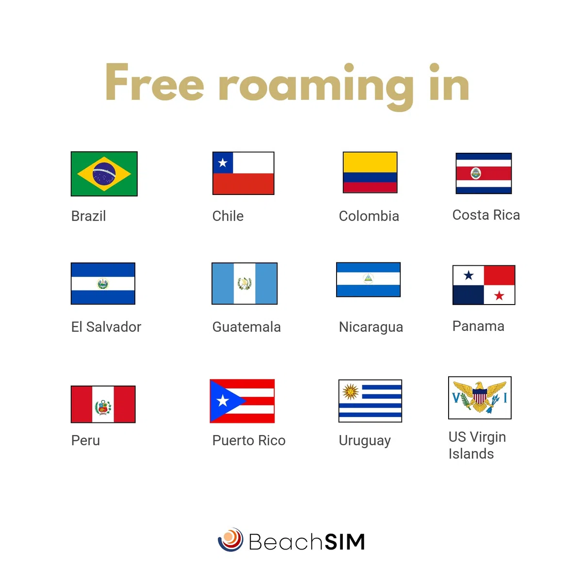 Tarjeta SIM Costa Rica 30 días. 12GB de Datos a velocidades 4G/5G. Solo SIM de Datos. Roaming Gratuito en Panamá, Nicaragua y más de 9 países de Latinoamérica.