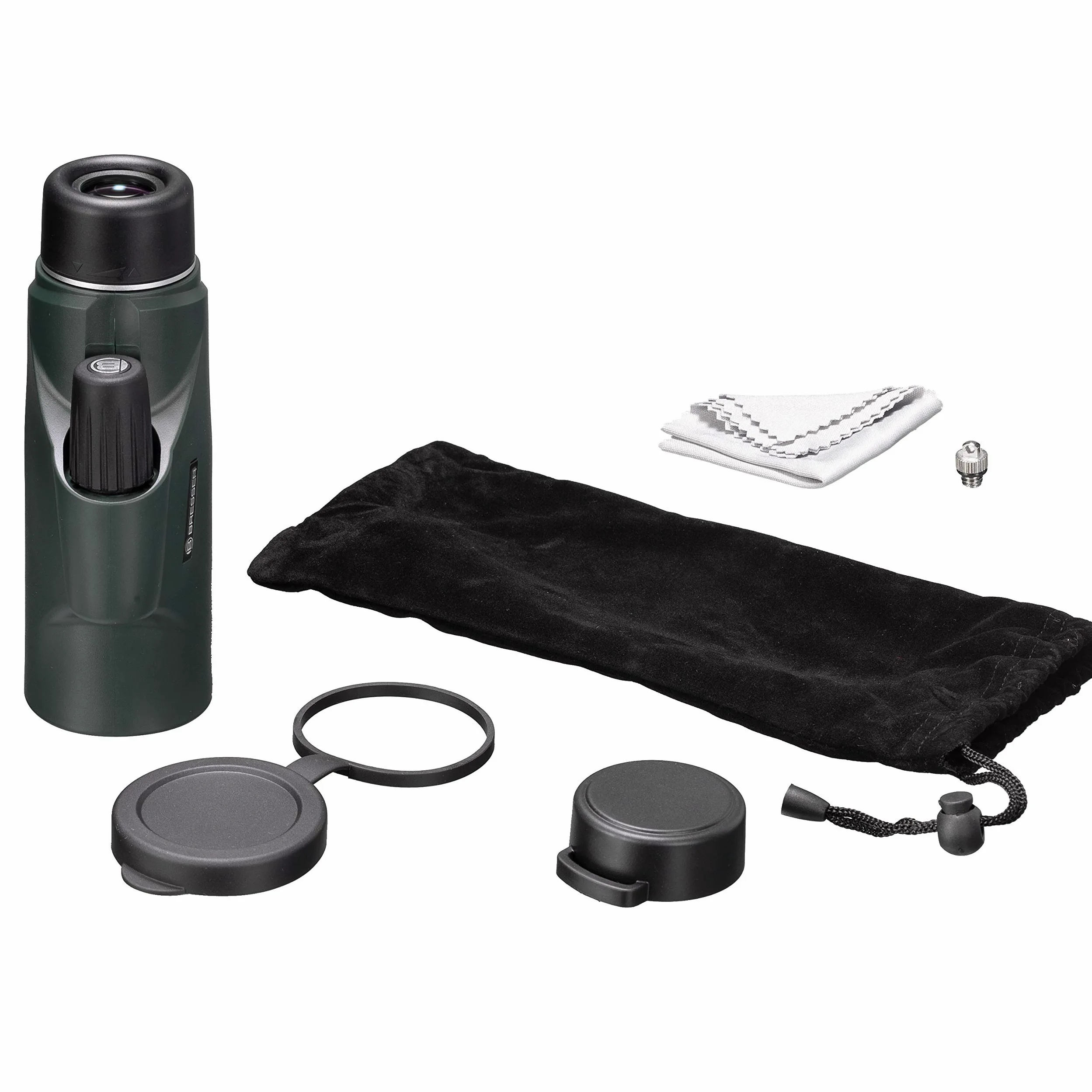 Bresser Monocular 10 x 42 Impermeable con Aspecto de tejado, Verde