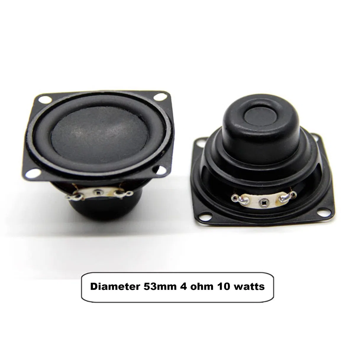 Altavoz de audio de 2 unidades, 4 Ω, 10 W, 53 mm, 2 pulgadas, altavoz de audio multimedia, altavoz de audio DIY para cine en casa