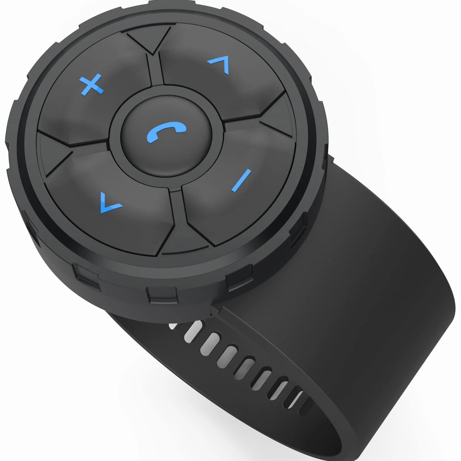 Mando a Distancia Bluetooth para Moto, Botón Bluetooth para Bicicleta - con Funciones de Llamadas, Música, Volumen, Siri, Cámara