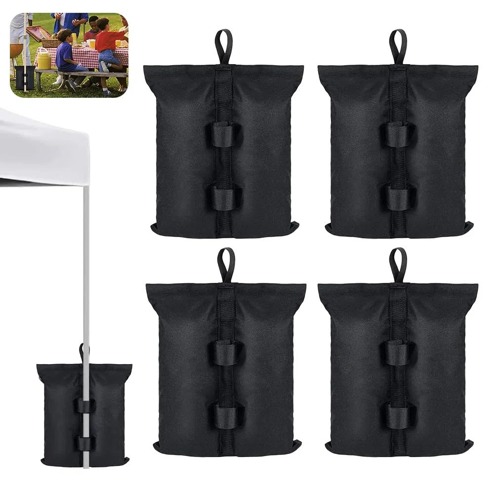 Bolsa Arena Contrapeso,4 Piezas Pesos para Carpas,800D Tejido Oxford Saco Arena,Diseño de Doble Bolsillo,Resistente a Los Rayos UV, Al Viento,A la Lluvia y a la Nieve,para Uso en Rxteriores(40x45cm)