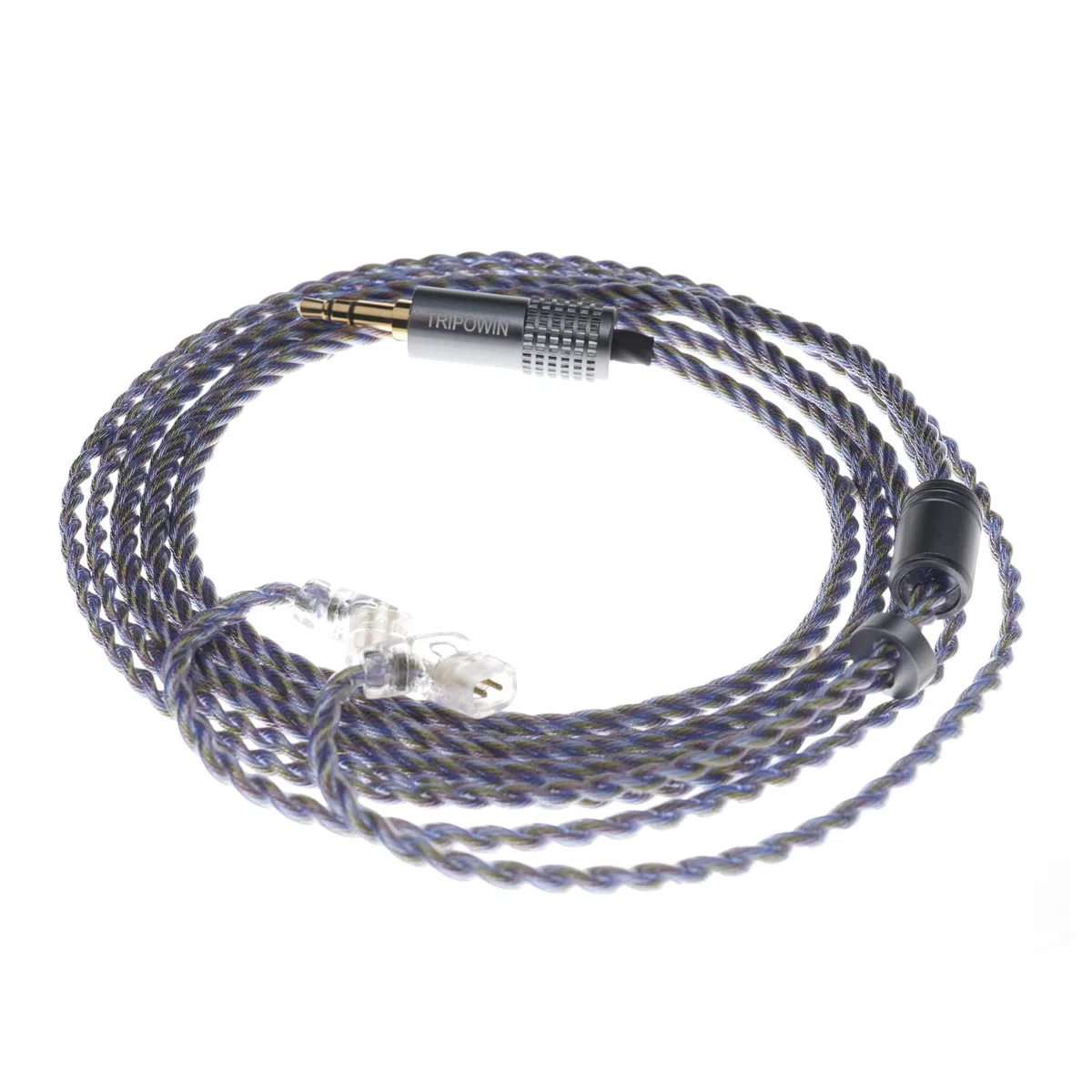 Linsoul Tripowin Zoe - Cable de auriculares mejorado (4 hilos de cobre puro, chapado en oro, cable de Litz 24 AWG, compatible con KZ ZS10 PRO TINHIFI T2 T3 Plus (Recessed 2pin, 3,5 mm, Zoe)
