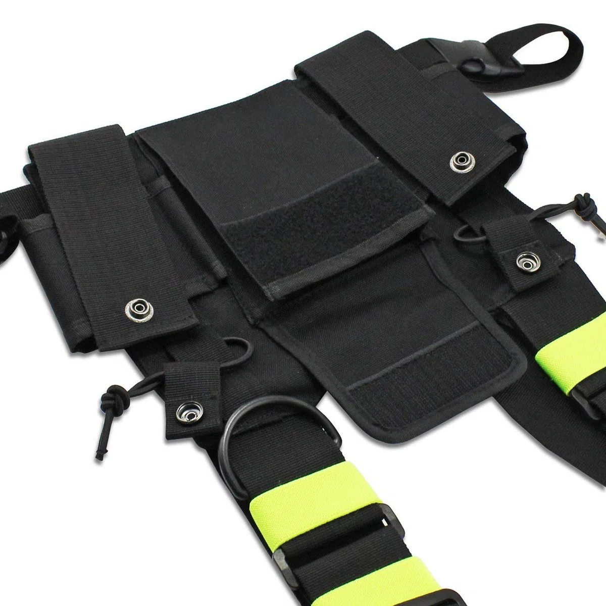 Radio Walkie Talkie Bolsillo en el Pecho Bolsas de arnés Mochila Funda Radios bidireccionales Estuche Accesorio Poseedor (Verde)