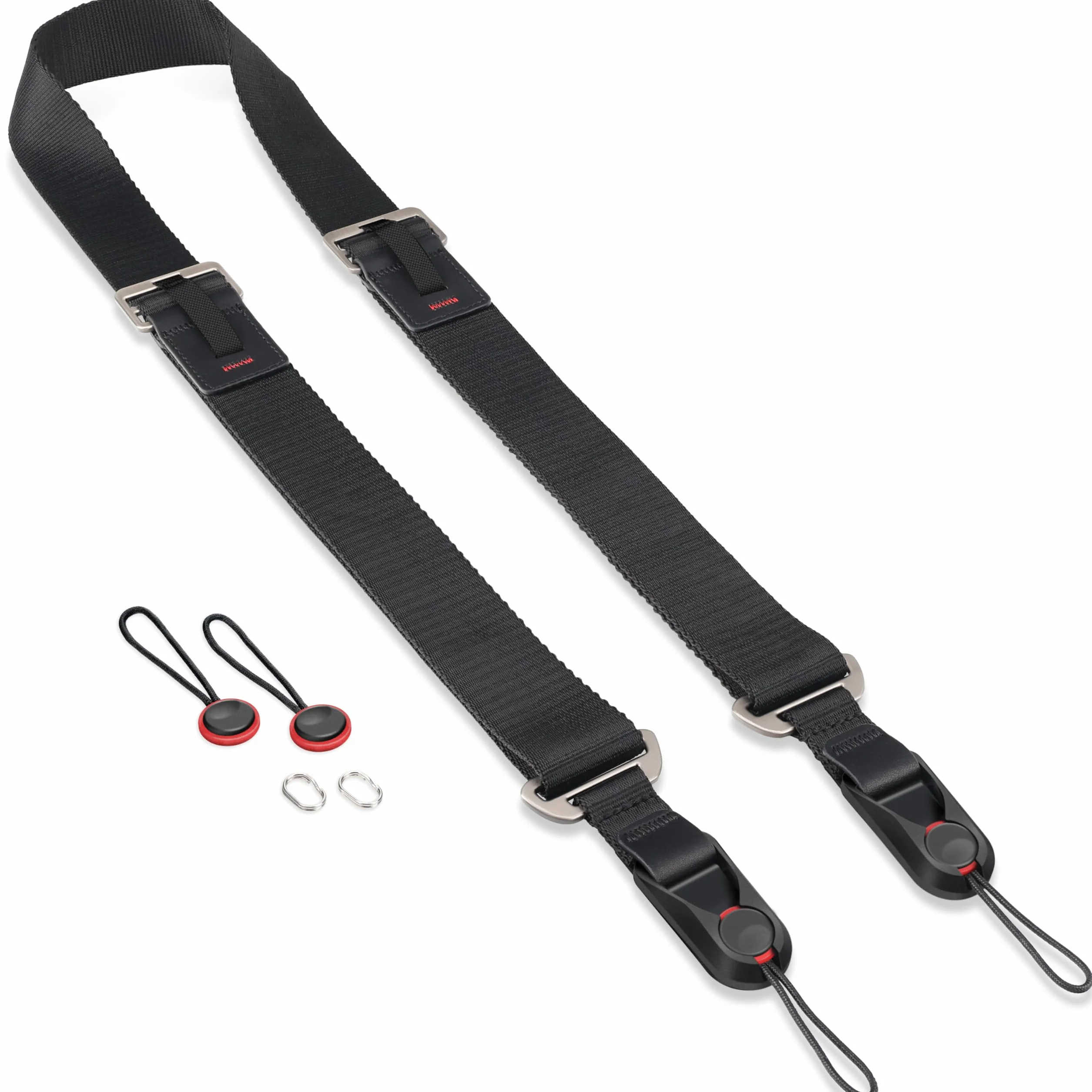 Sunya Correa de Cámara con Hebilla Liberación Rápida. Hecho de nylon de avanzado, ajustable con una sola mano, compatible con todas las cámaras, capacidad máxima de carga de 90 kg.