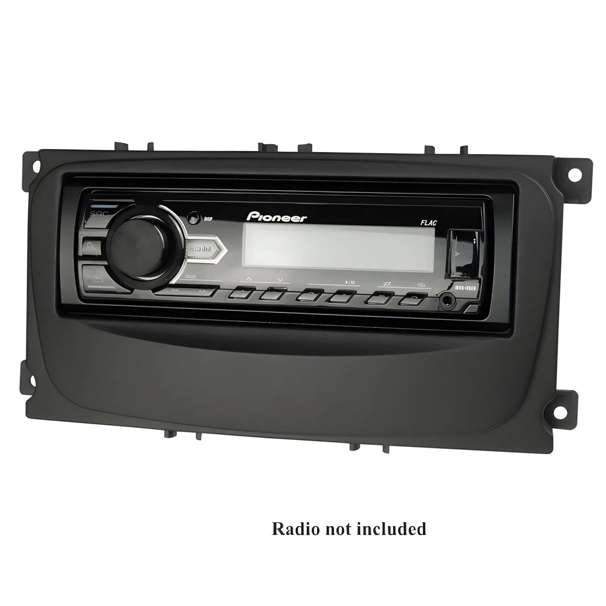 sound-way Kit Montaje Autoradio, Marco 1 DIN Radio para Coche, Adaptador Compatible con Ford Focus, C-MAX, Mondeo, S-MAX, Transit, Tourneo, Galaxy, Kuga