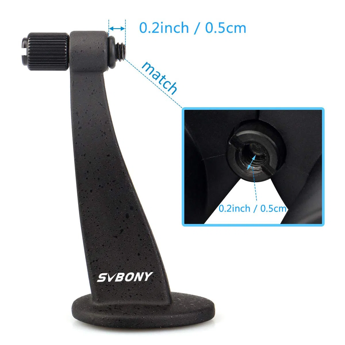 svbony Full Metal prismáticos telescopio trípode Soporte Adaptador Tornillo de Rosca estándar 0.25 "para Caza de Aves