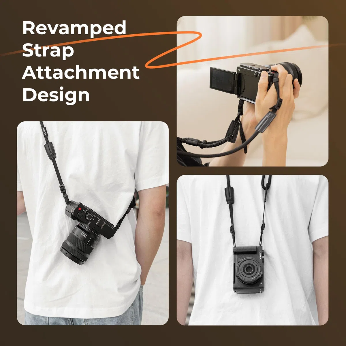 SMALLRIG Mango Forma de L para Panasonic LUMIX S9 con Agarre Ergonómico de Silicona, Placa de Liberación Rápida Incorporada para Arca - 4517
