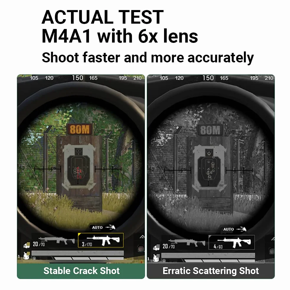 Gatillos para Call of Duty PUBG Movil Rapid-Fire Tiro Rapido 5 niveles, L1R1 Trigger Mobile Phone Game Controller Disparadores para Teléfonos Android y iOS