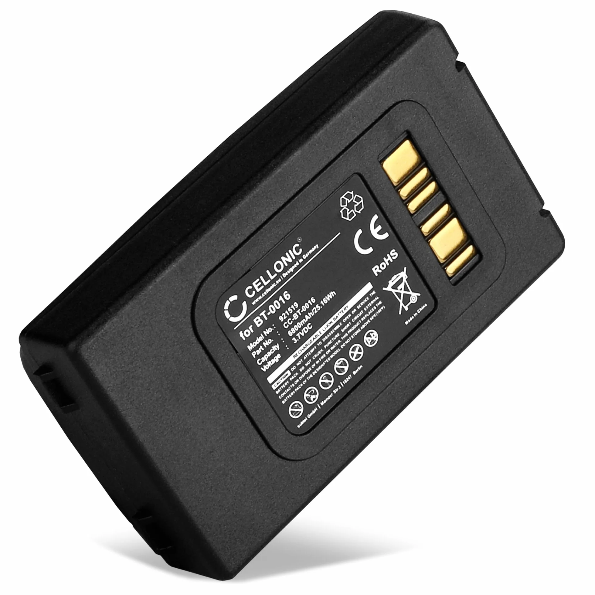 CELLONIC 1x Batería para Escáner códigos de Barras Compatible con Datalogic Skorpio X4, Skorpio X3, 94ACC0046 - (6800mAh, 3.7V)