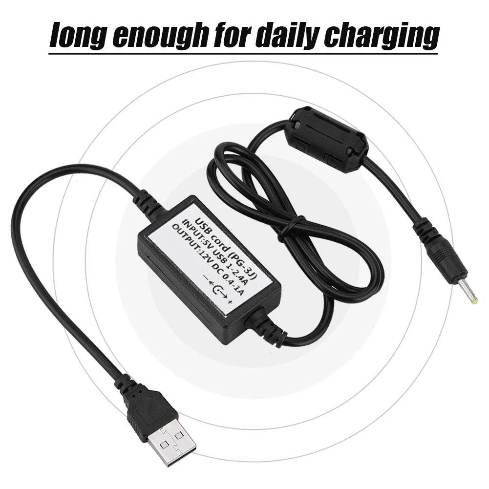 Cargador USB Directo PG3J para Walkie Talkie Kenwood, THF6, THF6A, THF6E, THF7, THD7, THG71, THK4, THK2, Carga Rápida y Segura