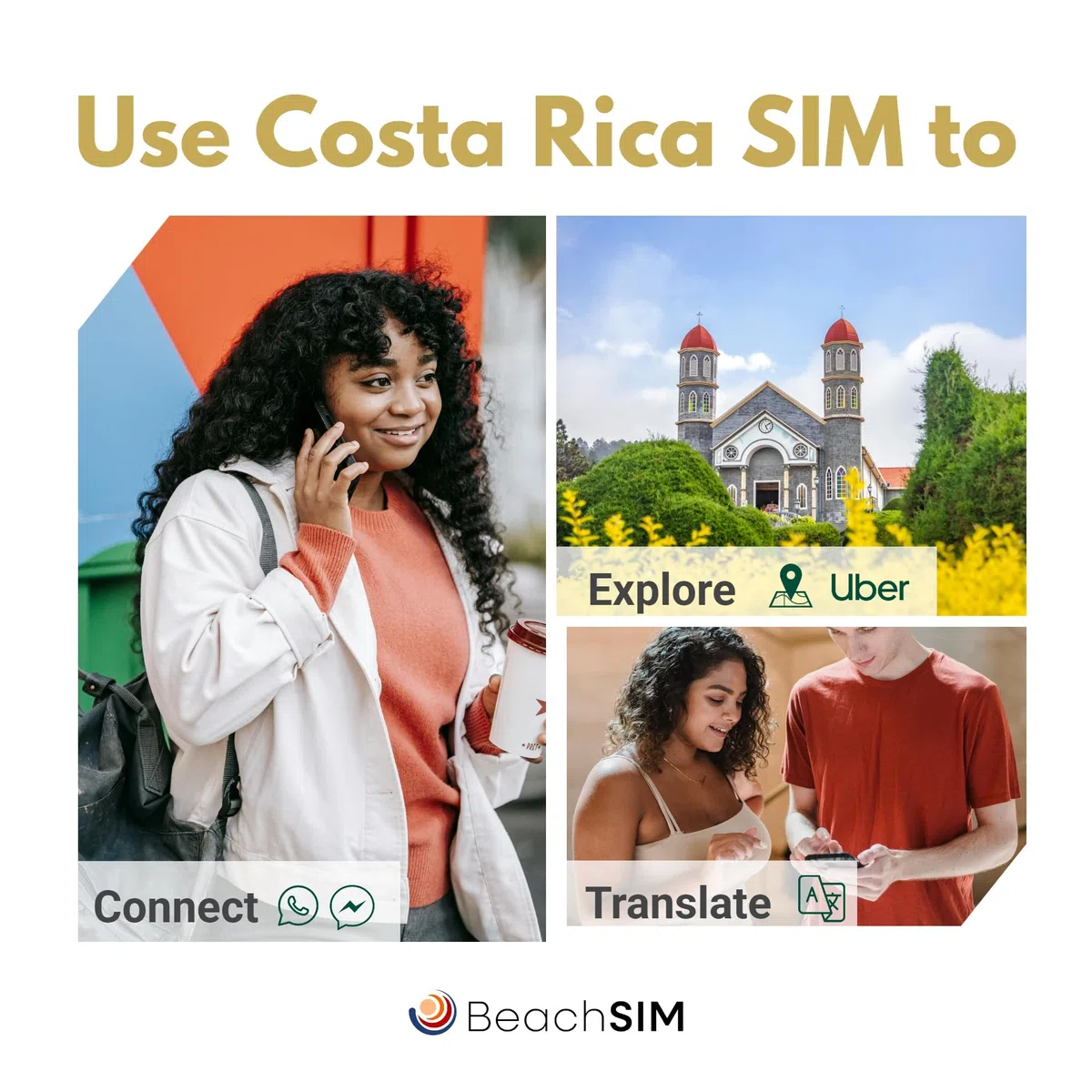 Tarjeta SIM Costa Rica 30 días. 12GB de Datos a velocidades 4G/5G. Solo SIM de Datos. Roaming Gratuito en Panamá, Nicaragua y más de 9 países de Latinoamérica.