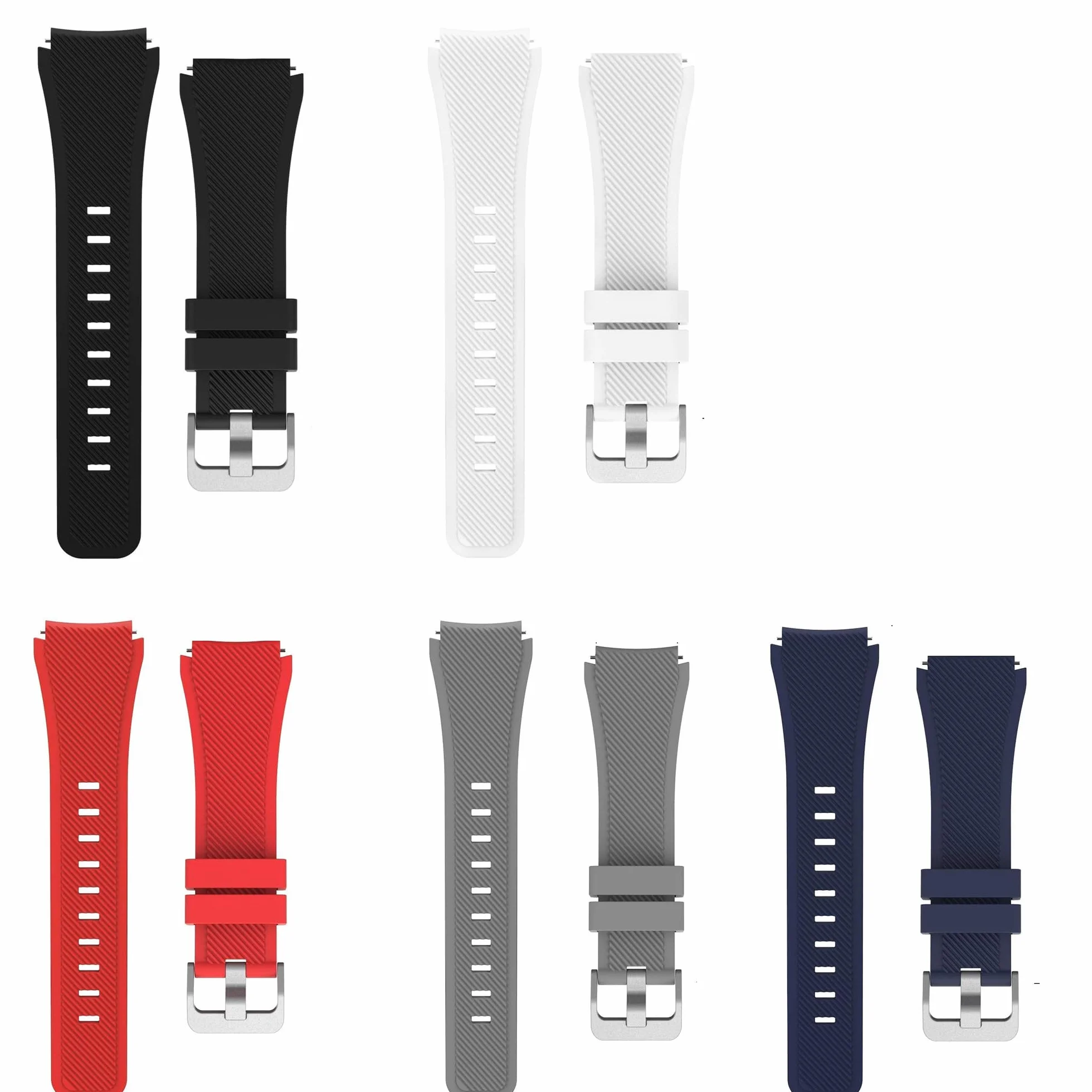 Blueshaweu Correa de 22 mm compatible con reloj inteligente DREMAC EF5 de 1,43 pulgadas, correa de repuesto de silicona deportiva compatible con reloj inteligente LIGE EF5/DREMAC EF5/ESFOE EF5