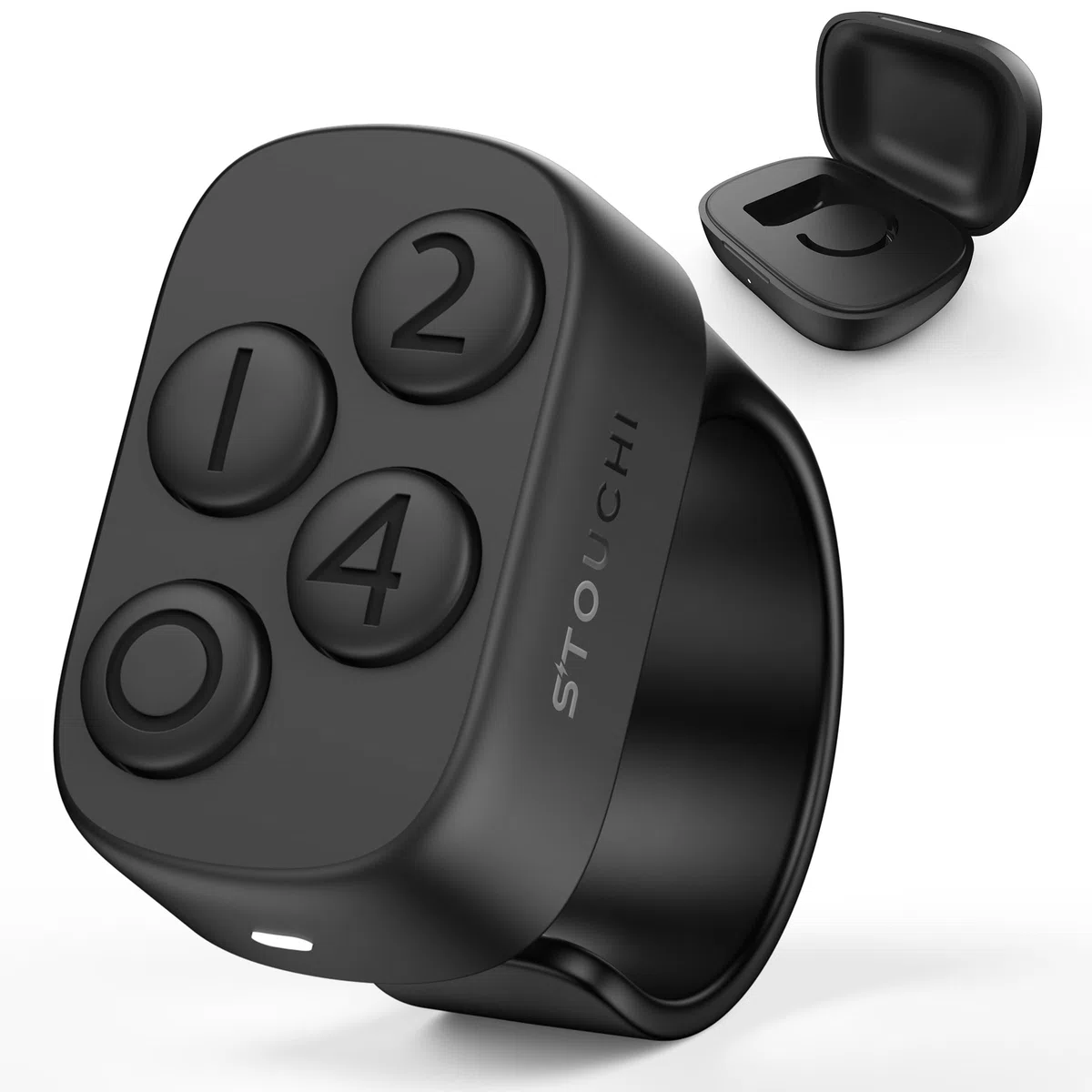 Stouchi 2.0 Mando a distancia para Anki, 2026 Nuevo [Sin remapeo y sin complementos] Mando a distancia Anki de emparejamiento rápido con estuche de carga de 140 horas Compatible con MacBook, portátil