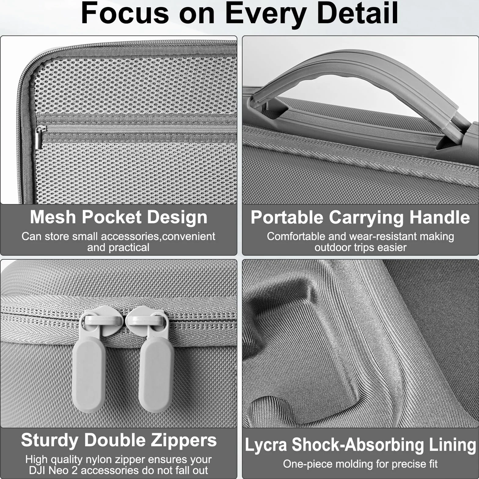 Bolsa para dji Neo 2 Case, Funda para dji Neo 2 Fly More Combo Accesorios Estuche, Impermeable Funda para dji RC Controlador Accesorios Bolsa de Viaje Portátil, para Dron Proteger