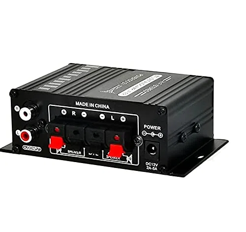 Amplificador de audio estéreo para coche, 12 V, 400 W, de aluminio, para coches domésticos, motocicletas