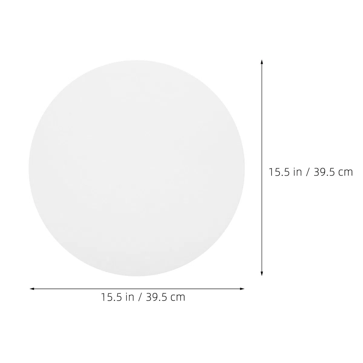 Difusor de Luz Acrílico Opalino 39,5 CM, 2 Unidades, Disco Difusor Translúcido de 1 MM para Lámparas de Techo en Espacios Residenciales