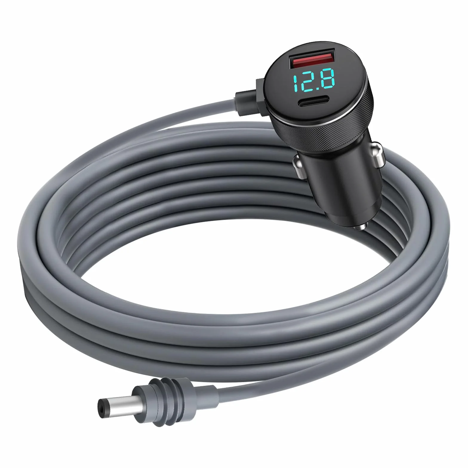 Starlink Mini DC Cable de alimentación para automóvil 3 m/10FT Pantalla digital DC Cable de alimentación impermeable para automóvil 18AWG Starlink Satellite DC Fuente de alimentación