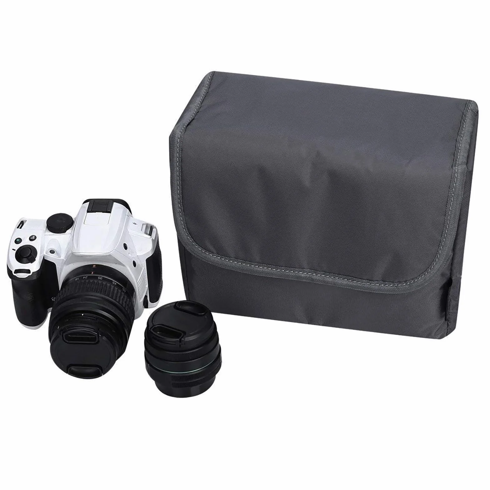 S-ZONE Bolsa de Cámara Impermeable a Prueba de Golpes Práctica Plegable Acolchada DSLR SLR TLR Protección de Cámara Inserto Bolsa Fundas de Lente para Lente de Flash