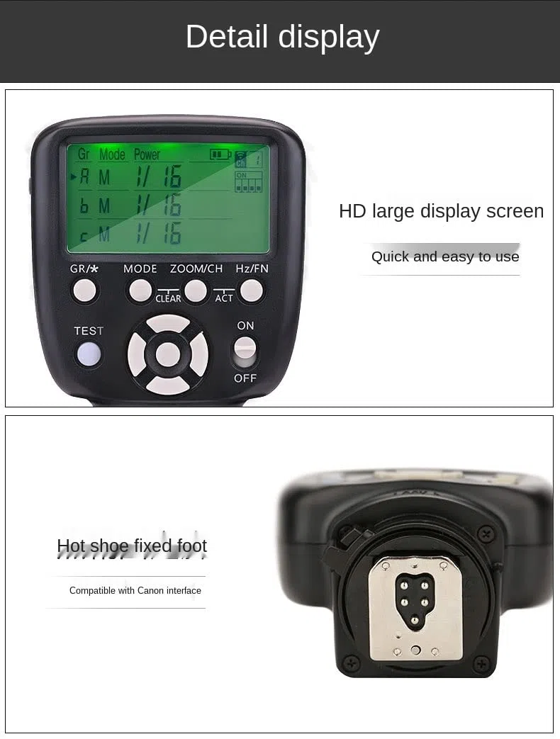 Yongnuo Upgraded YN560-TX II LCD Disparador de Flash Mando a Distancia para Canon y YN560IV/III yn660 con función de Despertador para Canon cámaras