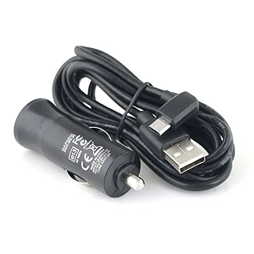 Baceyong - Cable cargador GPS Gar--min para Tomtom MICRO USB LED en el cargador de coche y cable de carga 1,8 m para GPS compatible con Gar--min Nuvi