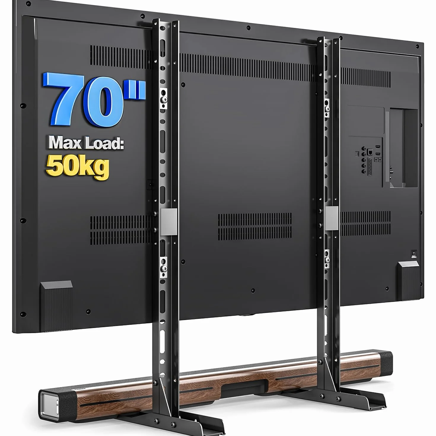 TVON Soporte TV Pie Patas TV Universal de 20-70 Pulgadas Pantallas，Soporte para Television Espacio-ahorrador，Soporte de Pantalla Mesa para TVs Capacidad hasta 50kg，MAX VESA 800x600mm