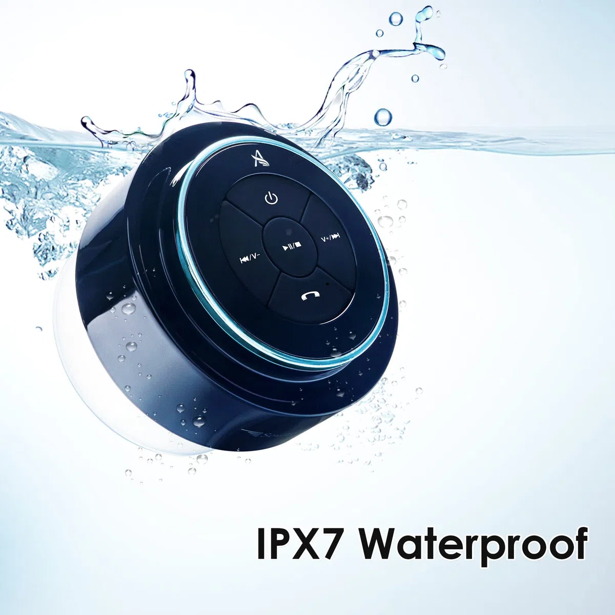 Xleader Versión Actualizada Altavoz de Ducha Bluetooth Certificación Hermética ipx7 Regalo Festivo para Niñas Niños Hombres Mujeres Niños Mini Altavoz Portátil 5w con Ventosas para Bathro
