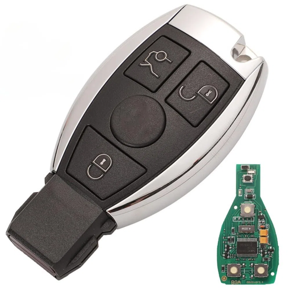 Llave Funda de Coche Mando a Distancia para Mercedes Benz A B S E Klasse W203 W204 W205 W210 W211 W212 W221 W222 433MHZ