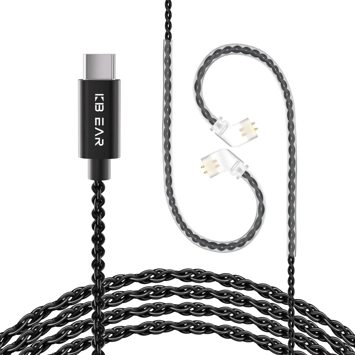 Cable de repuesto KZ ZS10 Pro X iem, cable USB C iem, cable de auriculares para monitor intraural, cable Cpins iem para kz zs10 pro, zsn pro x, zsn pro, edx pro, zar, castor, dqs, pr2, as24, cca cra