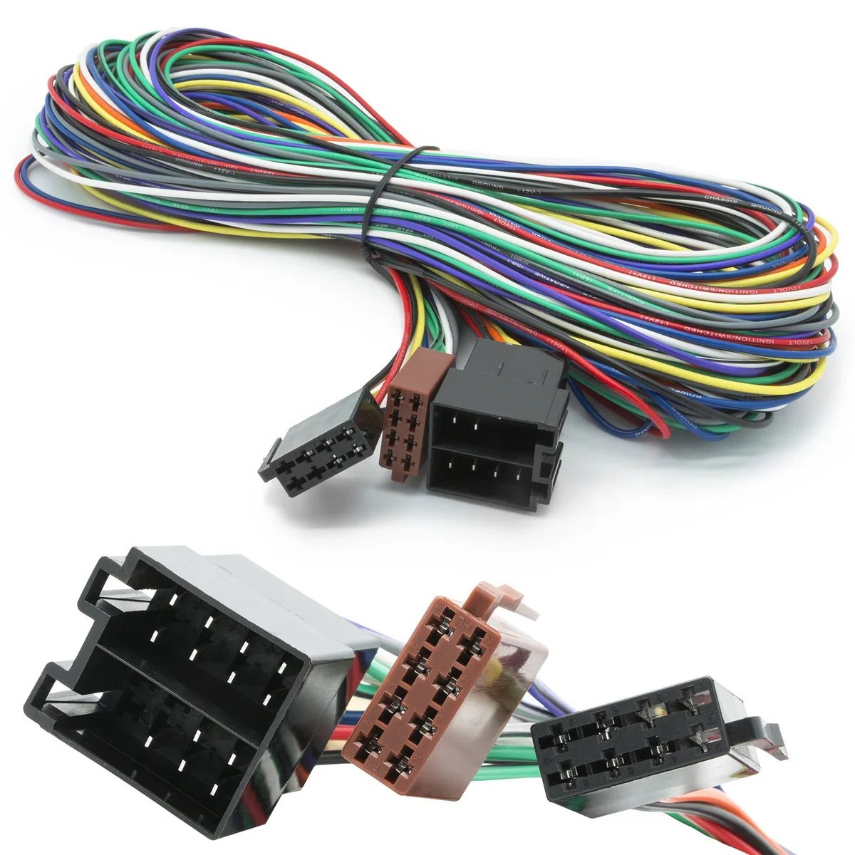 Cable de extensión adaptador de radio de 5 m de conector ISO (hembra) a enchufe ISO (macho)