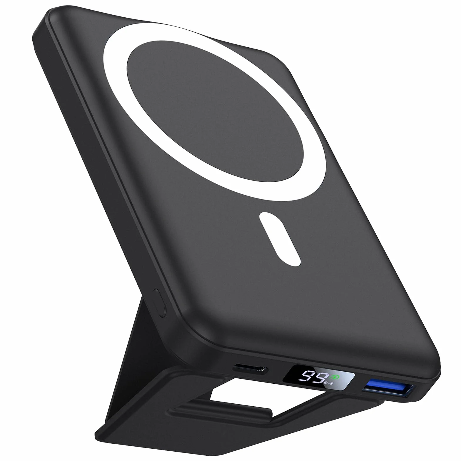 AOGUERBE for Magsafe Power Bank 10000mah, Magnético Batería Externa Carga Rápida,Cargador Inalámbrico 22.5W PD Bateria Portátil Powerbank con Pantalla LED para iPhone 17/16/15/14/13/12 Series