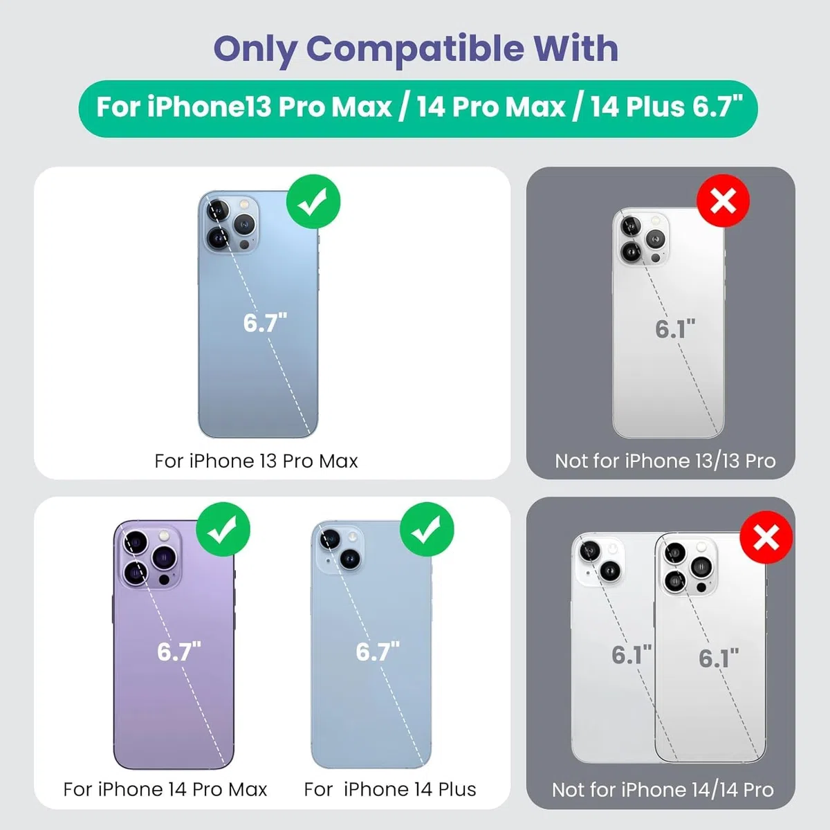 Funda con batería para iPhone 14 Pro Max/14 Plus/13 Pro Max, [2025 actualizado] 8600 mAh, funda de carga portátil ultrafina para iPhone 13 Pro Max/14 Pro Max/14 Plus funda de carga (6.7 pulgadas