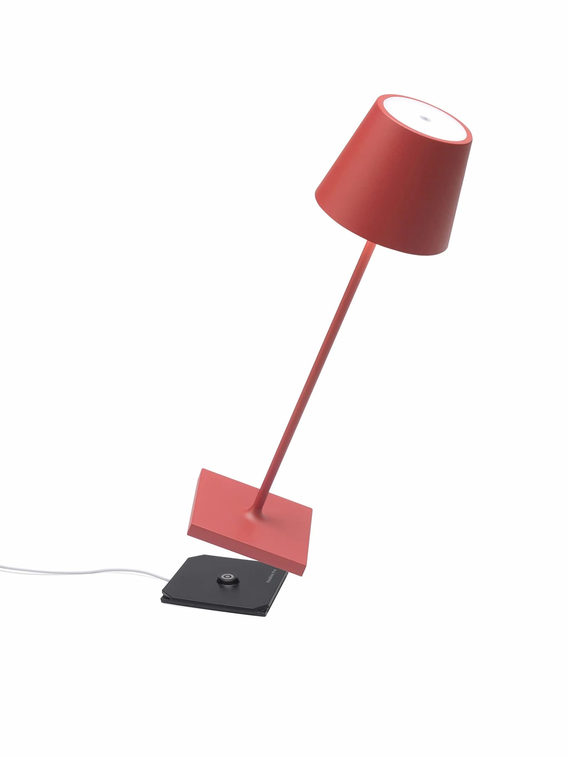Zafferano base de carga de contacto magnética inalámbrica para lámpara portátil regulable led Poldina Pro e Poldina Pro Mini - color negro