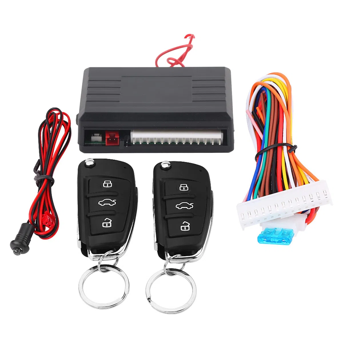 Universal de Entrada sin Llave,Cerradura de Puerta de Coche con Kit de Control Central Remoto de liberación de Maletero