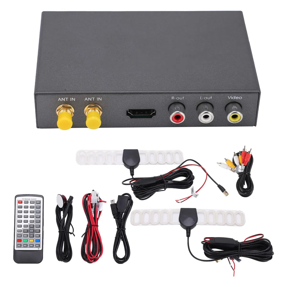 Sintonizador de TV Digital para Coche MPEG-4 H.264 Receptor de TV de Señal Digital de Alta Definición Receptor de Caja de TV Móvil
