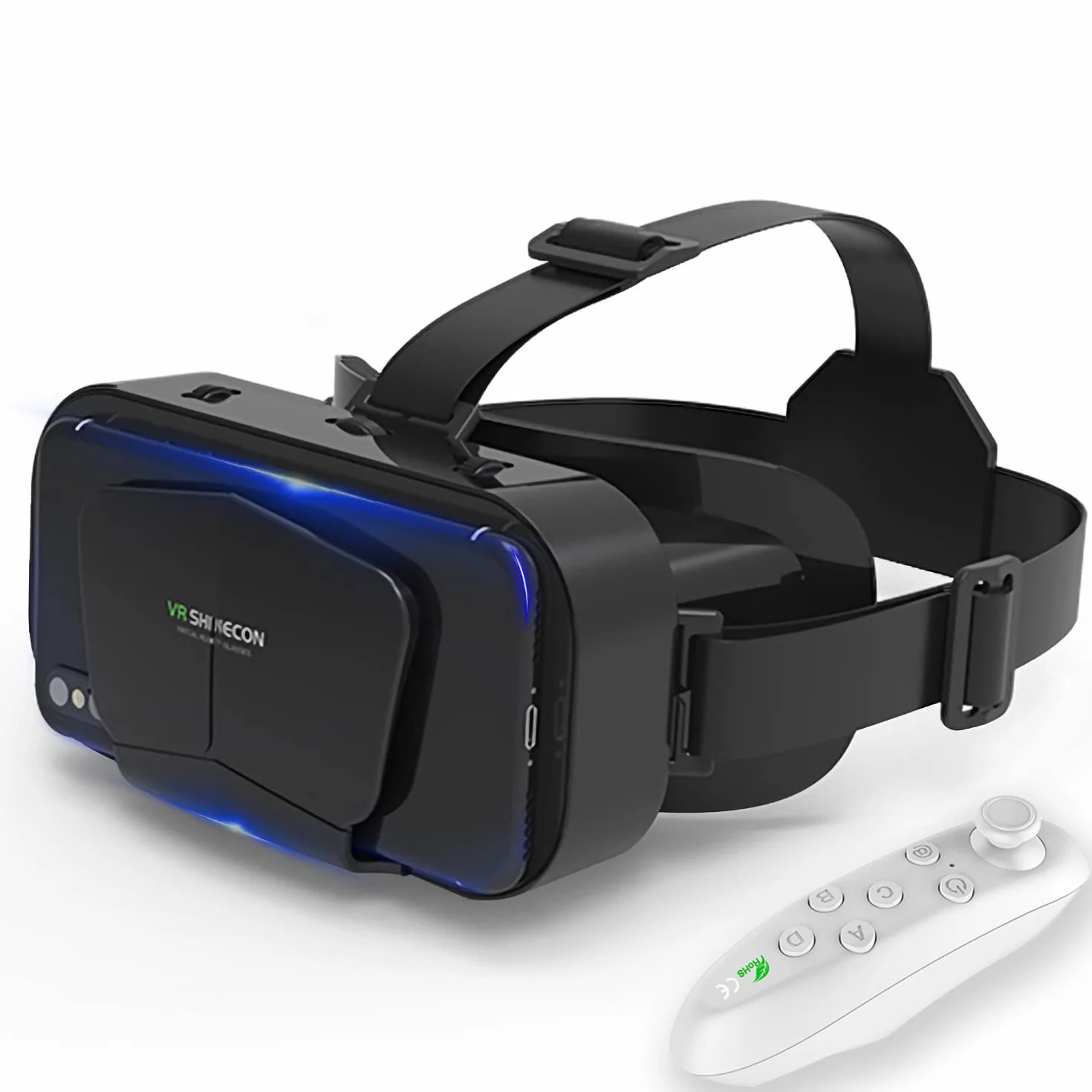 3D VR Gafas de Realidad Virtual, Disfruta de los Mejores Juegos y Videos (con Controlador Bluetooth), Compatible 5 Inch - 7 Inch Pulgadas Smartphone Amplia compatibilidad por Android/Phone