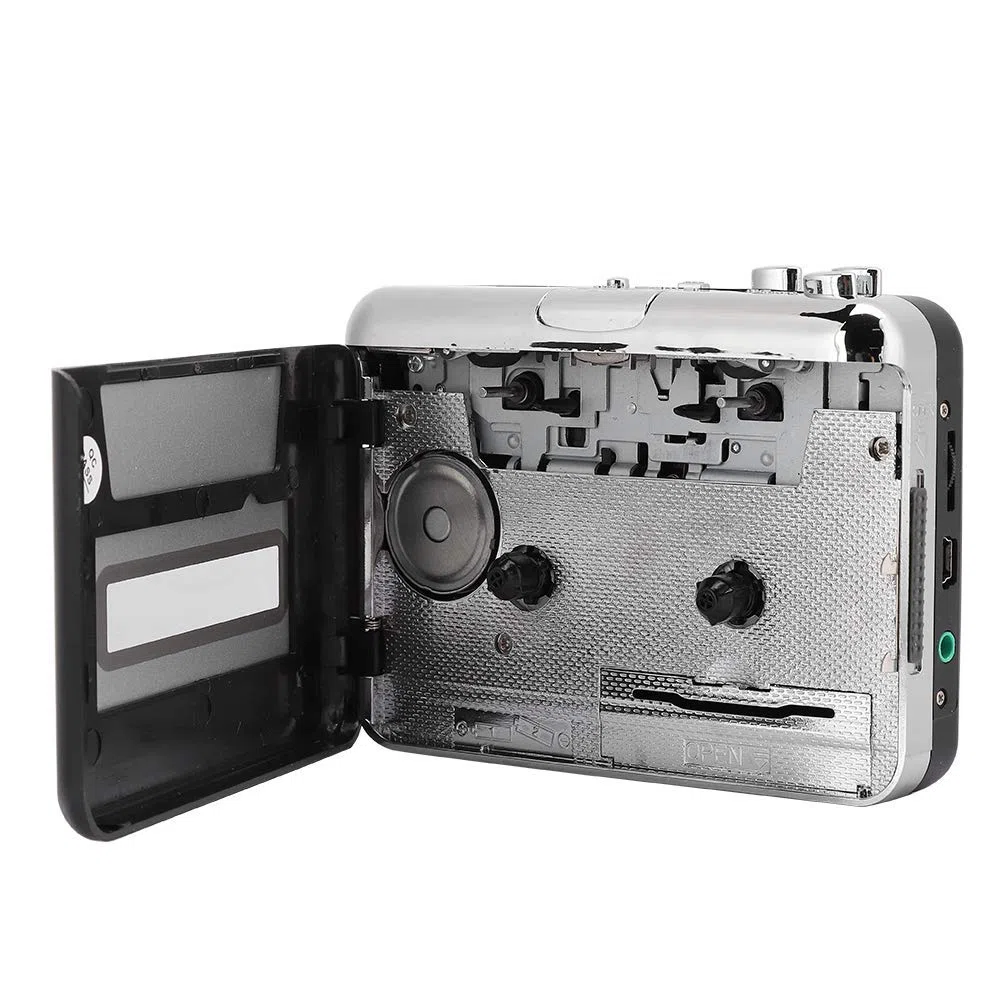 Reproductor de Cassette, Reproductor de música de Audio con Cable USB, convertidor de Cassette Independiente convertidor de Cassette USB a mp3,