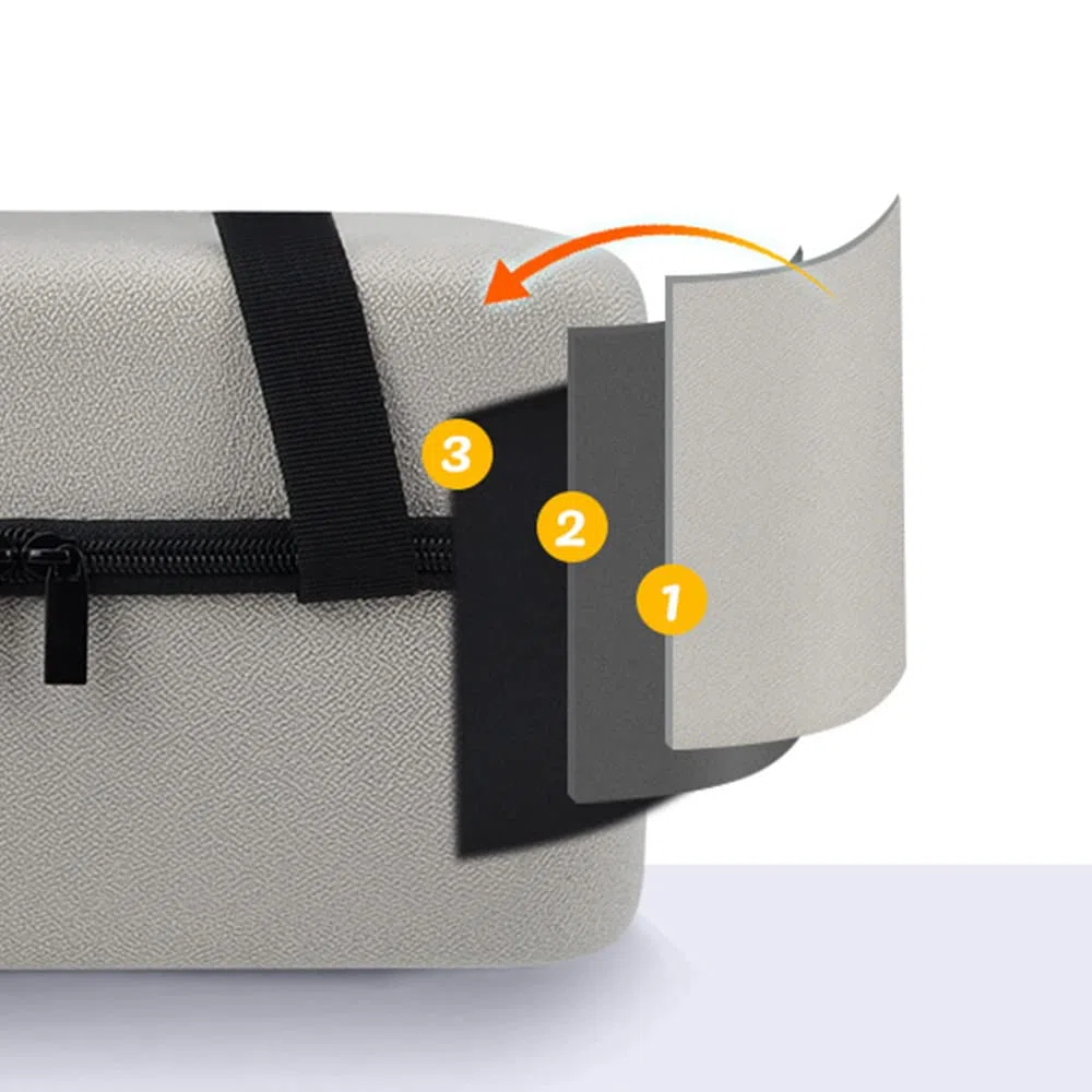 Levigo EVA Oxford - Caja de almacenamiento para proyector compatible con XGIMI H6, resistente al agua, portátil, bolsa de almacenamiento rígida