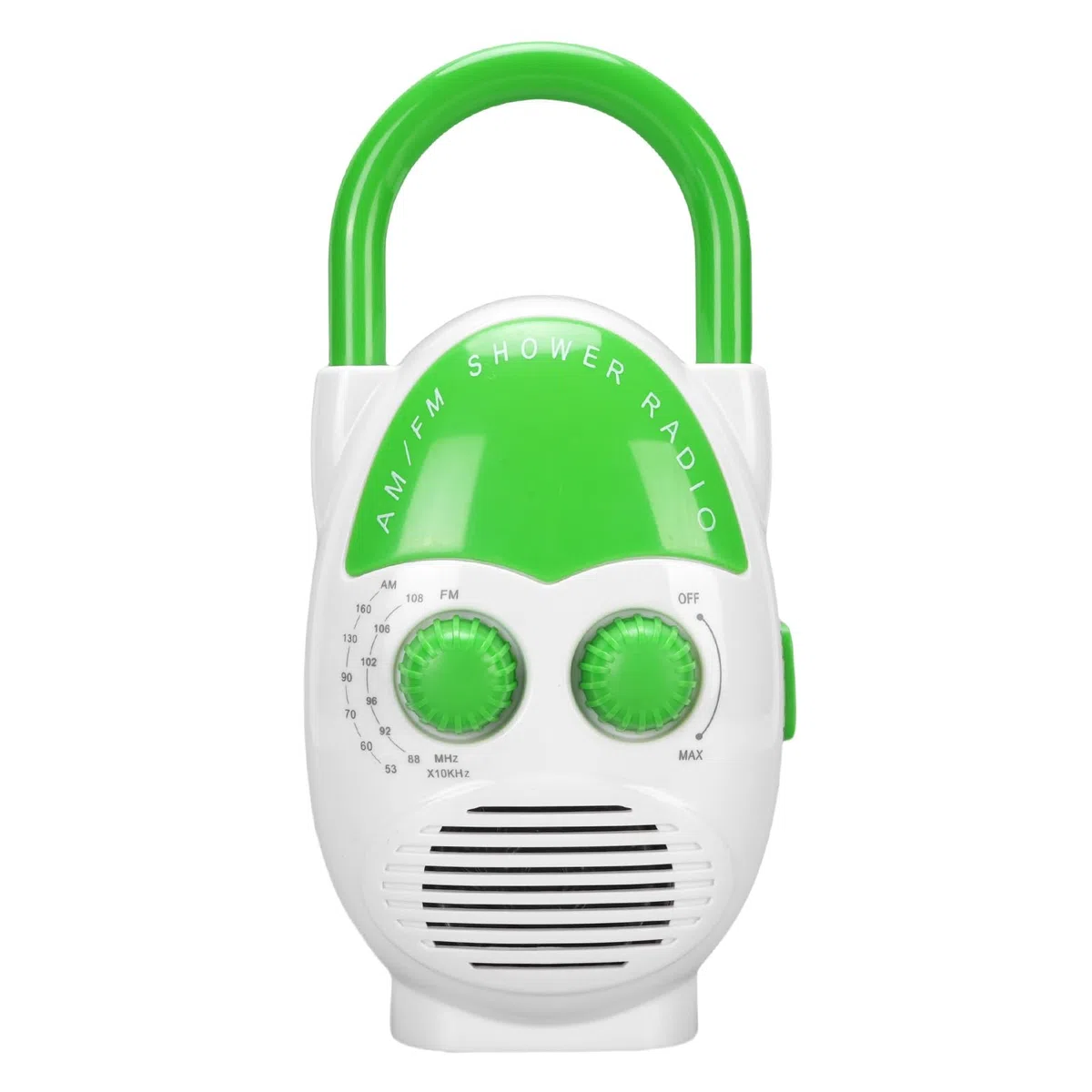 Radio de Ducha Am FM Portátil, Radio de Baño Colgante a Prueba de Agua IPX5 con Altavoz Incorporado, Volumen Ajustable, Mini Radio Que Funciona con Baterías para la Cocina en el